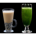 Haonai high transparent fancy juice glass with silkscreem